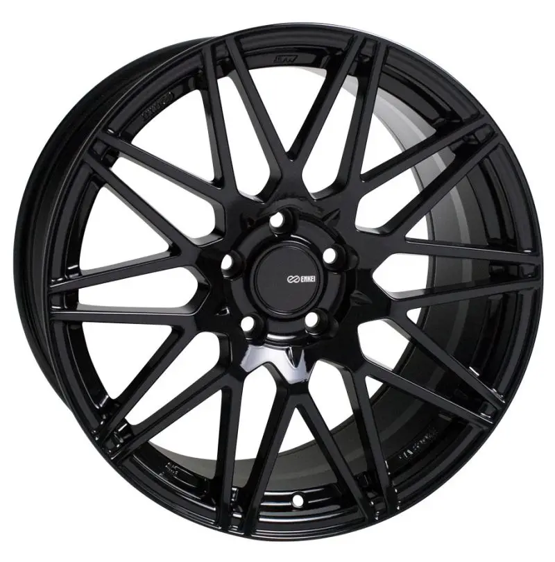 Enkei Tms 17X9.0 45Mm Offset 5X100 Bolt Pattern 72.6Mm Bore Gloss Black Wheel 1