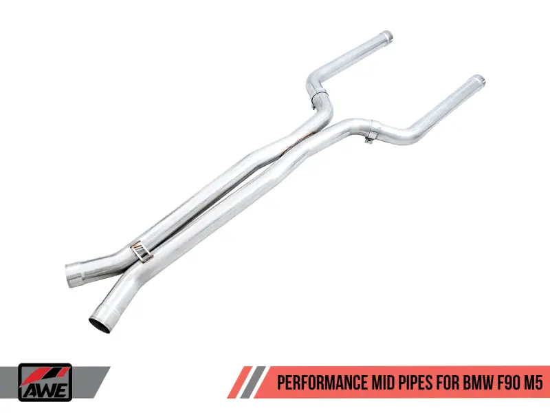 Awe Tuning 18-19 Bmw F90 M5 Non-Resonated Performance Mid Pipes 1