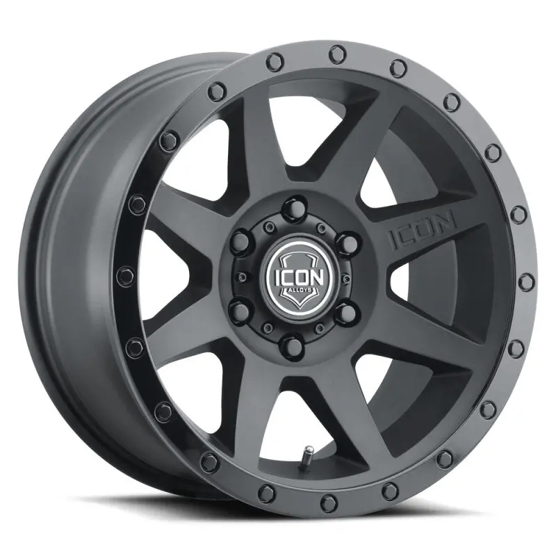 Icon Rebound 18X9 6X135 6Mm Offset 5.25In Bs 87.1Mm Bore Double Black Wheel 1