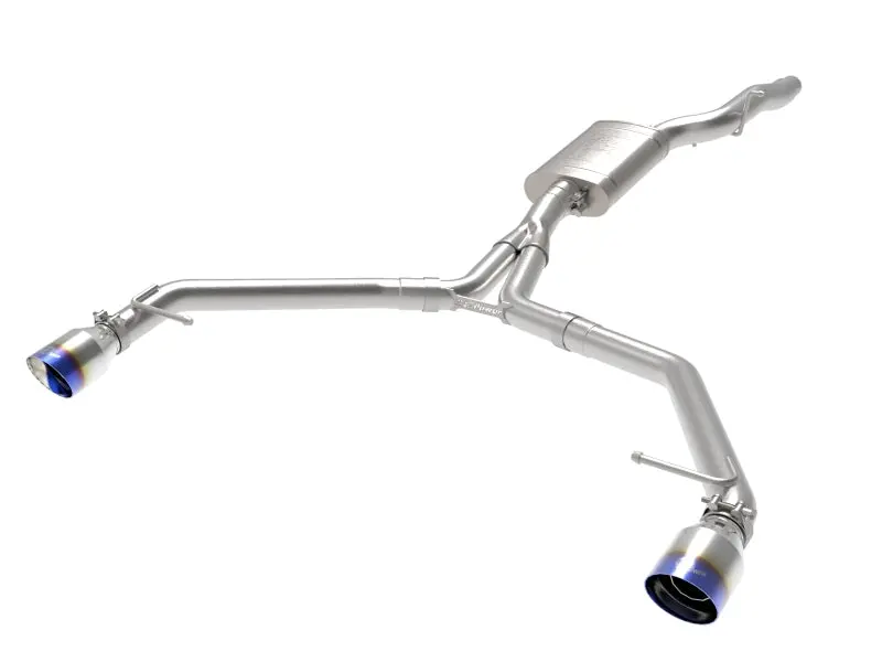 Afe Mach Force-Xp 13-16 Audi Allroad L4 Ss Axle-Back Exhaust W/ Blue Flame Tips 1