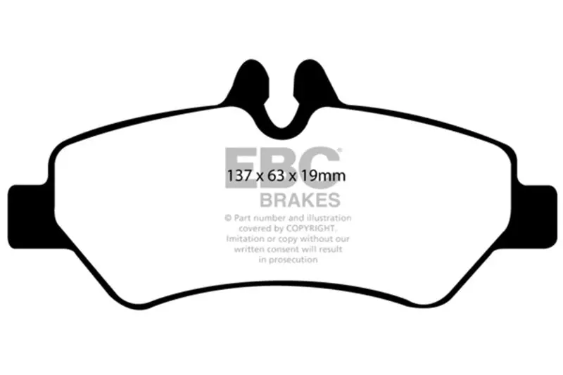 Ebc 07+ Dodge Sprinter 2500 Greenstuff Rear Brake Pads 1