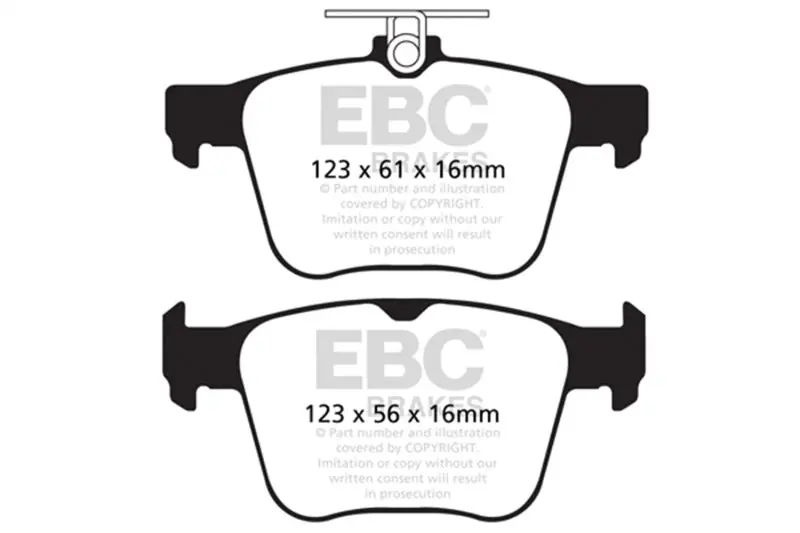Ebc 2014+ Audi S3 Bluestuff Rear Brake Pads 1
