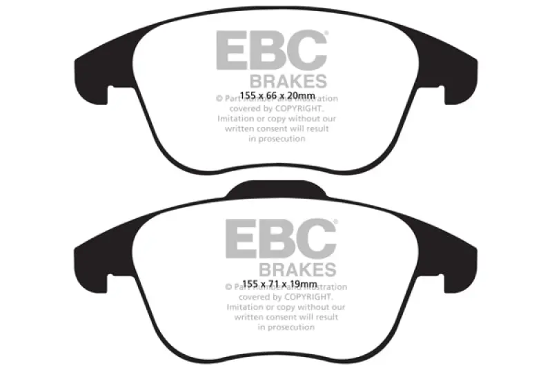 Ebc 15 And Up Audi Q3 2.0 Turbo Redstuff Front Brake Pads 1