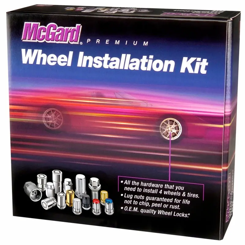 Mcgard Splinedrive Tuner 5 Lug Install Kit W/Locks & Tool (Cone) M12x1.5 / 13/16 Hex - Blk 1