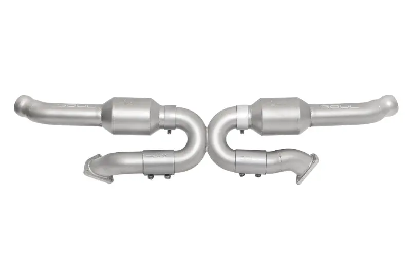 Soul 94-96.5 Porsche 993 Carrera Sport Cat Converter X-Pipe (94-96.5 W/ Bischoff Flange - Obd2) 1