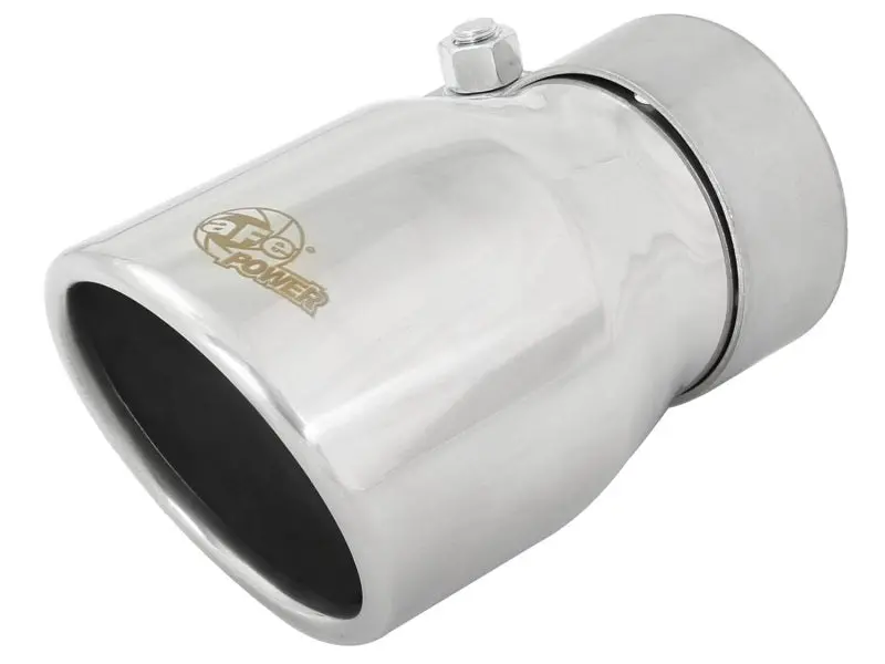 Afe Mach Force-Xp 2.5In Inlet X 3-1/2In Outlet X 6In Length 2.5In 304 Stainless Steel Exhaust Tip 1