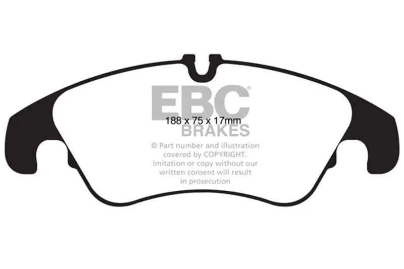 Ebc 11 Audi A6 2.0 Turbo Redstuff Front Brake Pads 1