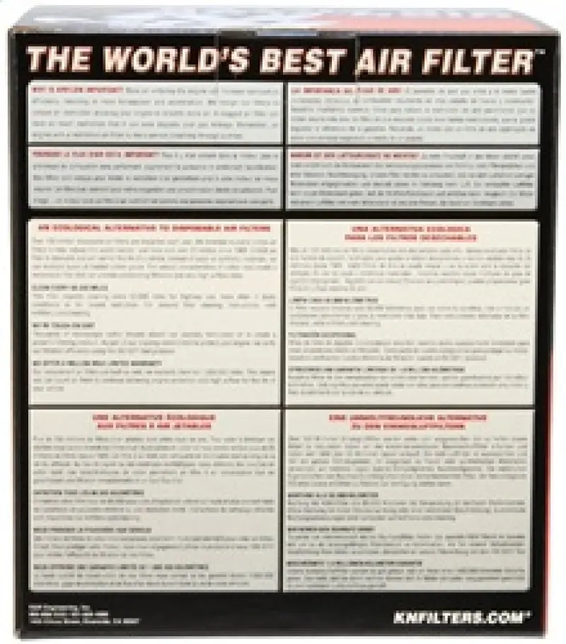 K&N Replacement Air Filter 10-13 Audi A8 Quattro 4.2L V8 (2 Required) 2