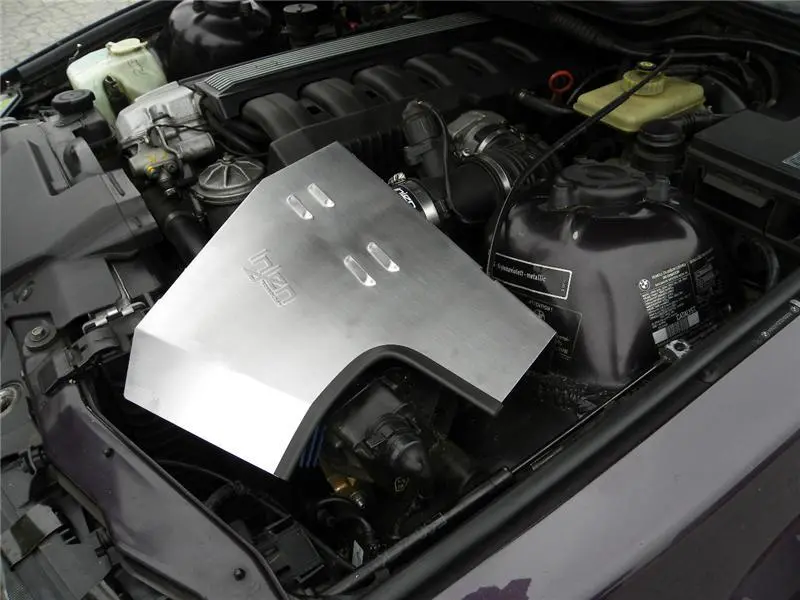 Injen 92-99 Bmw E36 323I/325I/328I/M3 3.0L Polished Air Intake W/ Heat-Shield And Louvered Top Cover 1