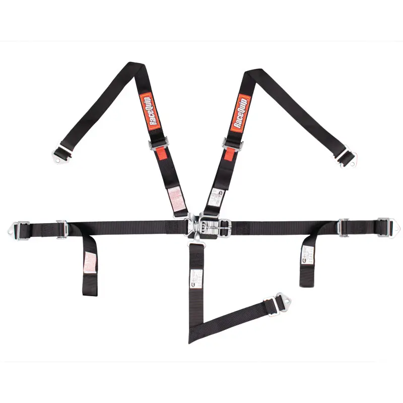 Racequip Black Jr. L & L 5Pt Harness 1