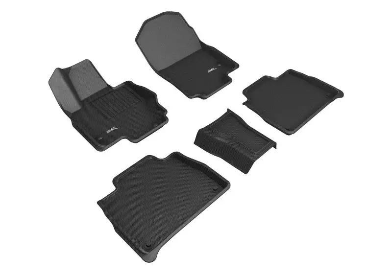 3D Maxpider 20-22 Mercedes-Benz Gle-Class 5-Seat Kagu 1St & 2Nd Row Floormat - Black 1