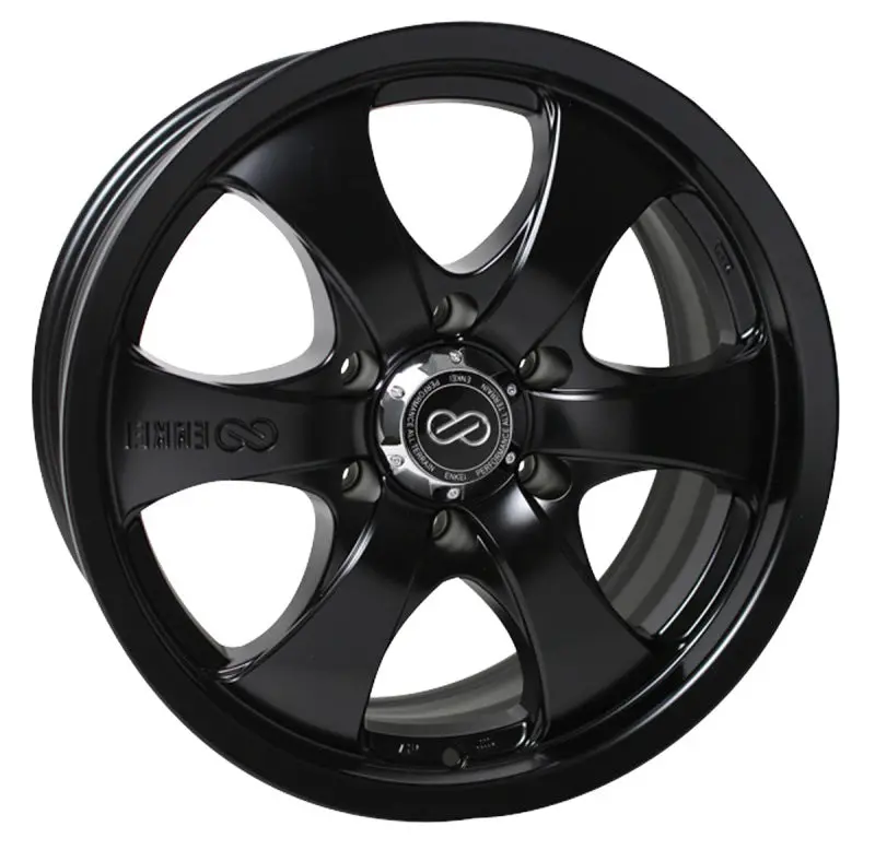 Enkei M6 Universal Truck & Suv 18X8.5 20Mm Offset 6X139.7 Bolt Pattern 108.5Mm Bore Black Wheel 1