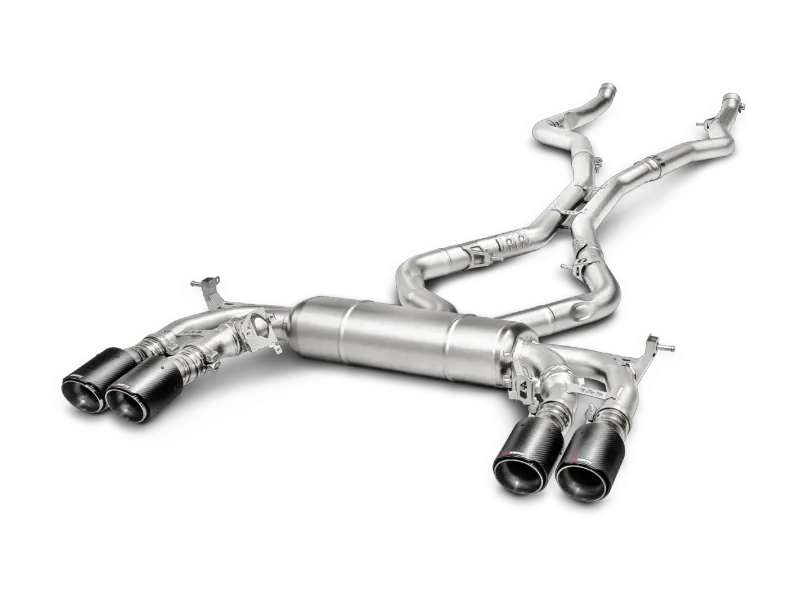Akrapovic 15-17 Bmw X5m (F85) Evolution Line Cat Back (Titanium) W/ Carbon Tips 1