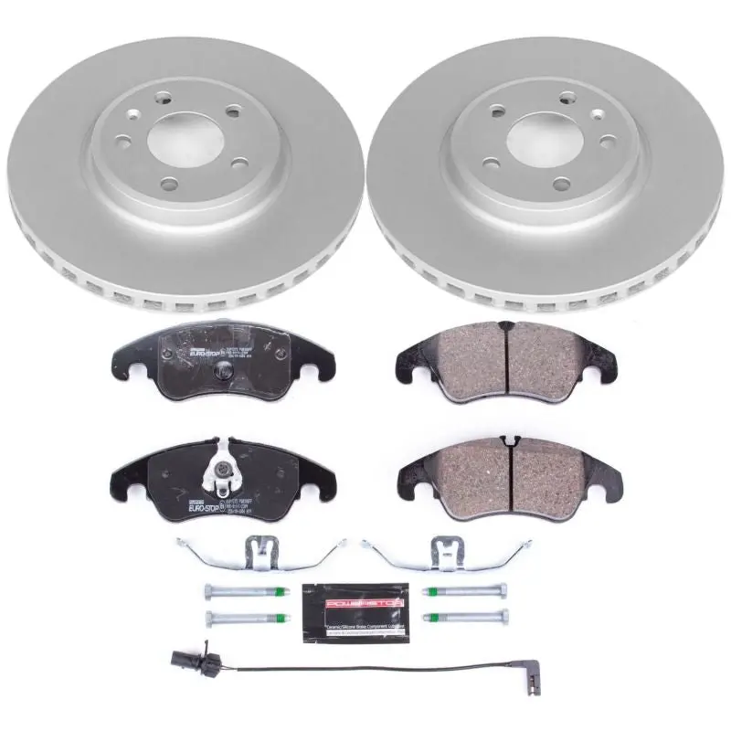 Power Stop 09-11 Audi A4 Front Euro-Stop Brake Kit 1