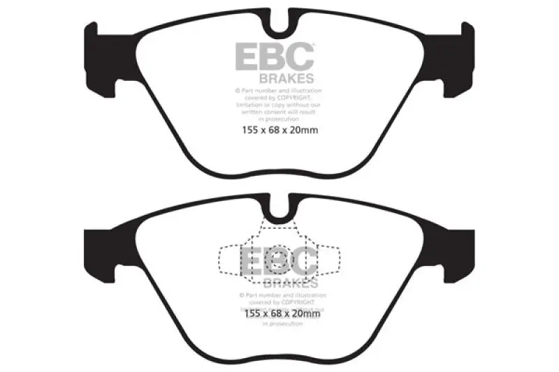 Ebc 13+ Bmw X1 2.0 Turbo (28I) Redstuff Front Brake Pads 1