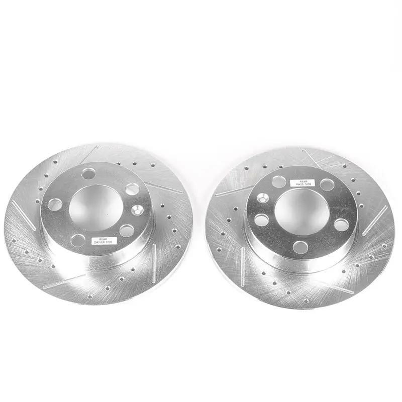 Power Stop 99-06 Audi Tt Rear Evolution Drilled & Slotted Rotors - Pair 1