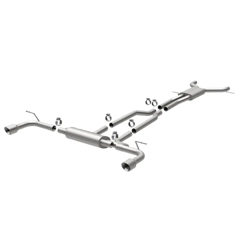 Magnaflow 07 Audi Q7 V8 4.2L Dual Split Rear Exit Stainless Cat-Back Perf Exhaust 1