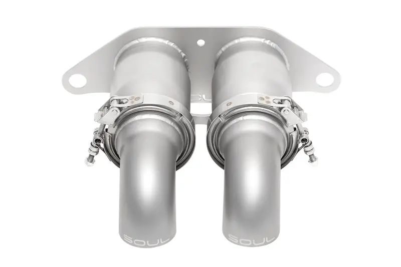Soul 14-19 Porsche 991.1 / 991.2 Gt3 Bolt-On Resonated Turn Down Exhaust Tips 1