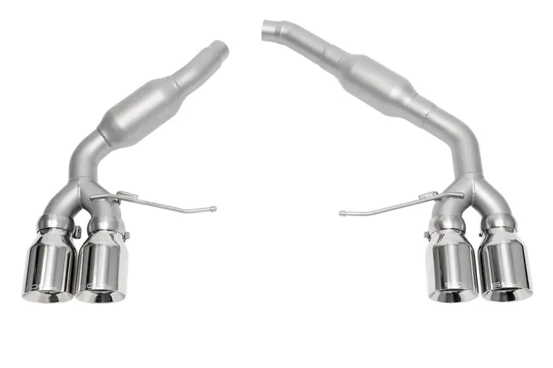 Soul 2016+ Porsche Macan 2.0T Resonated Muffler Bypass Exhaust - 4In Straight Cut Pol. Chrome Tips 1