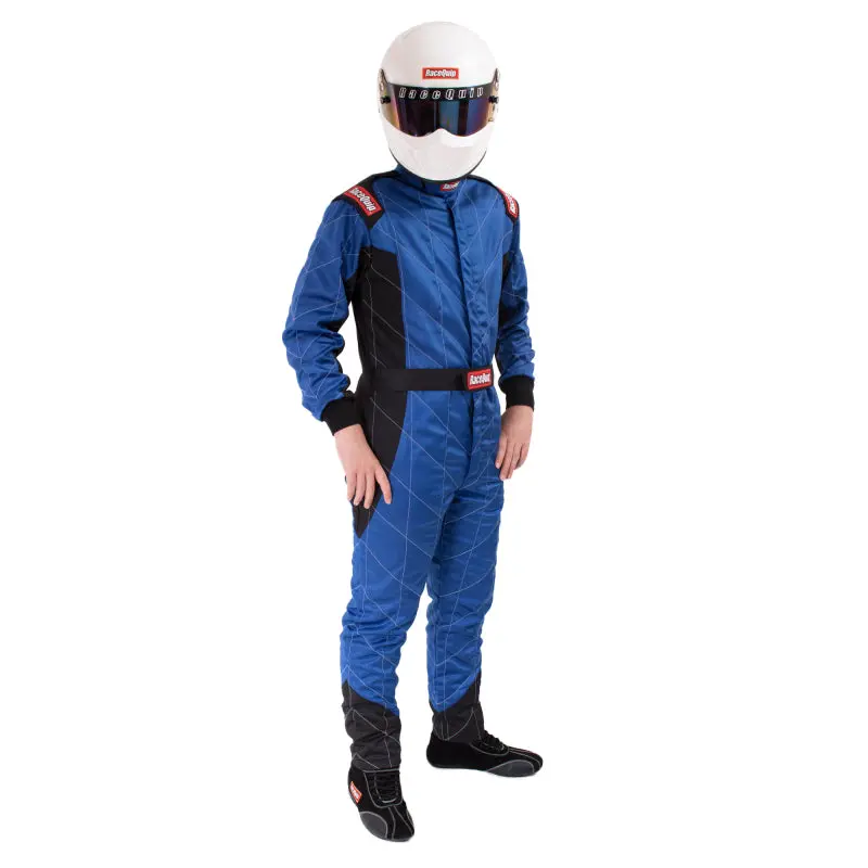 Racequip Blue Chevron-5 Suit Sfi-5 - Mtall 1