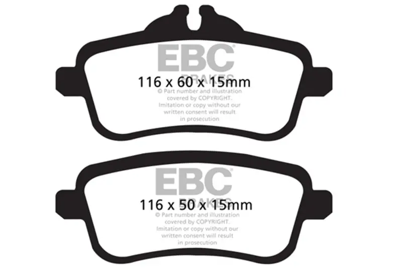 Ebc 13-16 Mercedes-Benz Gl63 Amg 5.5 Twin Turbo Bluestuff Rear Brake Pads 1