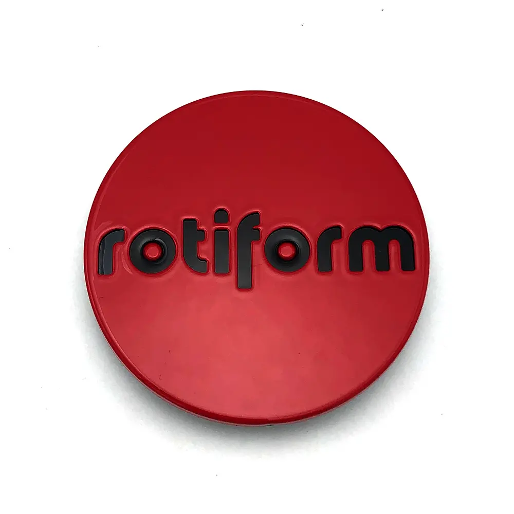 Rotiform 2.36"Snap In Cap-Red W/Blk Logo 1