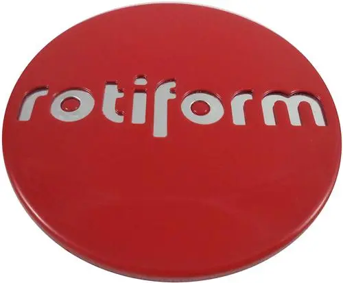 Rotiform 2.36"Snapin Cap-Red W/Chr Logo 1