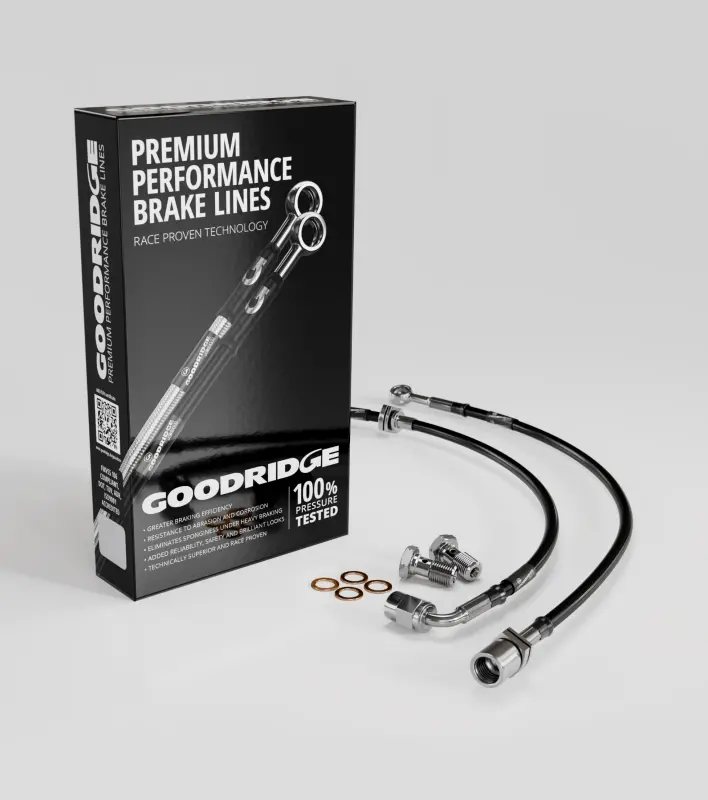 Goodridge 01-06 Bmw M3 Stainless Steel Front Brake Lines 1