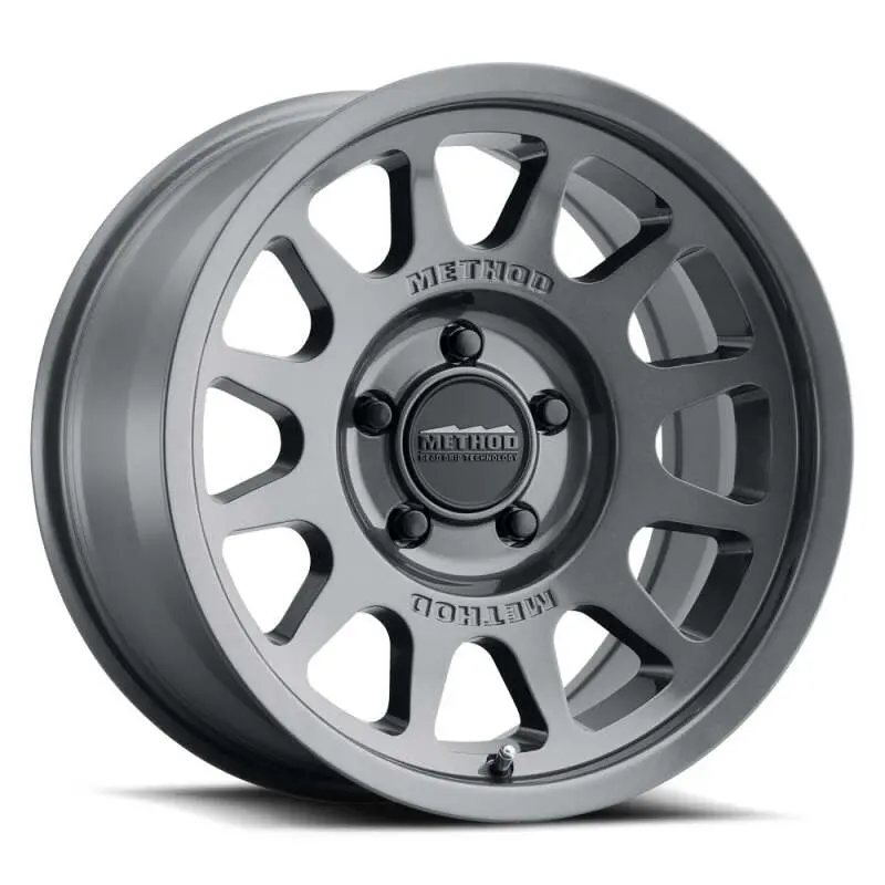 Method Mr703 17X9 / -12Mm Offset / 71.5Mm Bore / 5X5 Bp / 4.8In Bs - Gloss Titanium Wheel 1