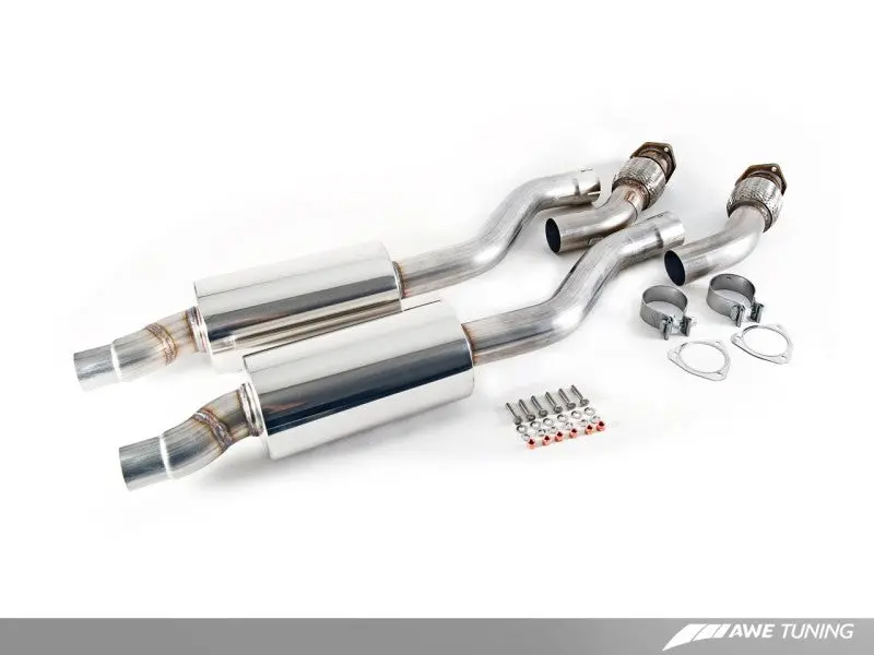 Awe Tuning Audi B8 / C7 3.0T Resonated Downpipes For S4 / S5 / A6 / A7 1
