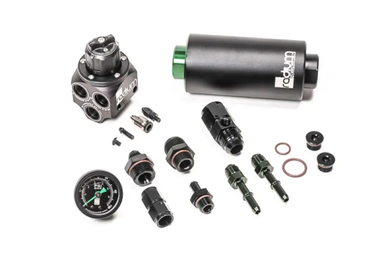 Radium Engineering 01-06 Bmw E46 M3 Fuel Pressure Regulator & Fuel Filter Kit W/ Stainless Filter 1