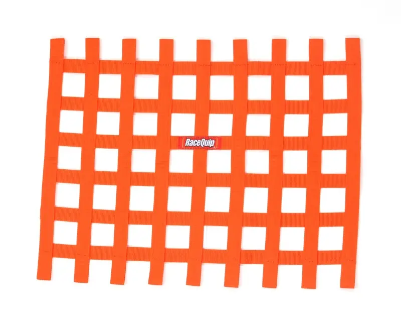 Racequip Orange Ribbon Window Net 1