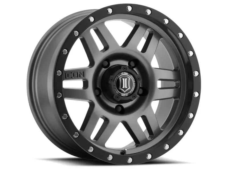 Icon Six Speed 17X8.5 5X150 25Mm Offset 5.75In Bs 116.5Mm Bore Gun Metal Wheel 1