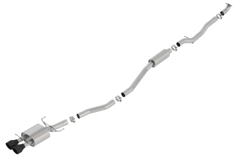 Borla 17-19 Honda Civic Si Sedan 1.5L Turbo Mt Fwd 4Dr Catback S-Type W/ Ceramic Black Tips 1