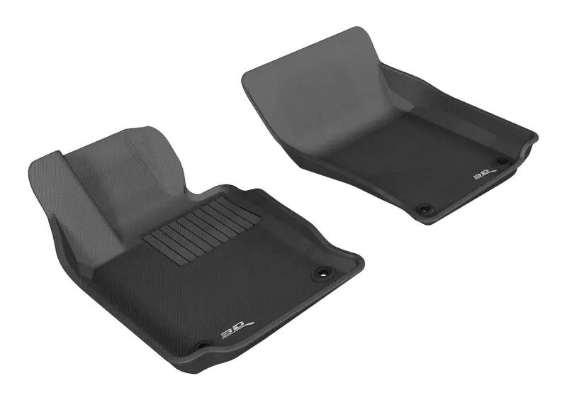 3D Maxpider 2010-2016 Porsche Panamera Kagu 1St Row Floormat - Black 1