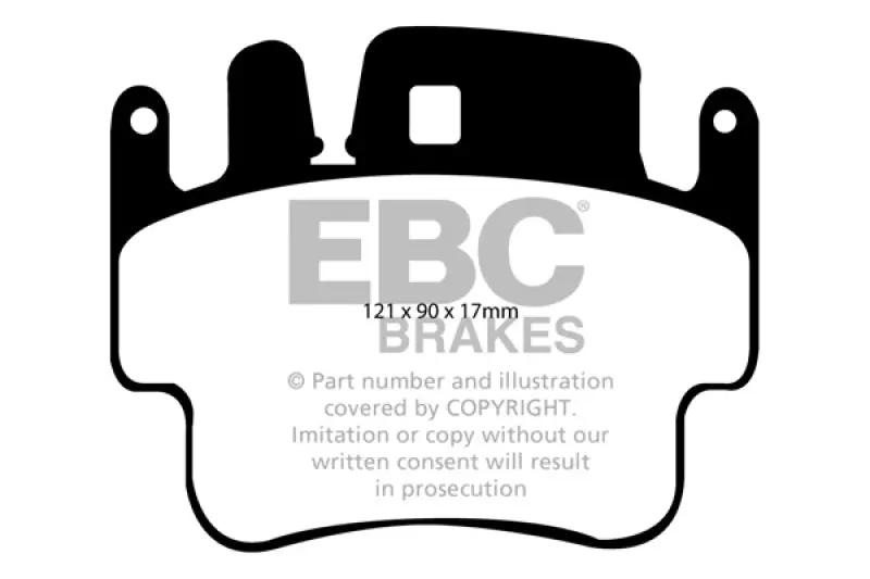 Ebc 98-05 Porsche 911 (996) (Cast Iron Rotor Only) 3.4 Carrera 2 Yellowstuff Front Brake Pads 1