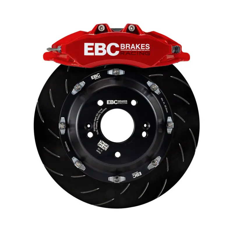 Ebc Racing 00-06 Bmw M3 (E46) Red Apollo-6 Calipers 355Mm Rotors Front Big Brake Kit 1