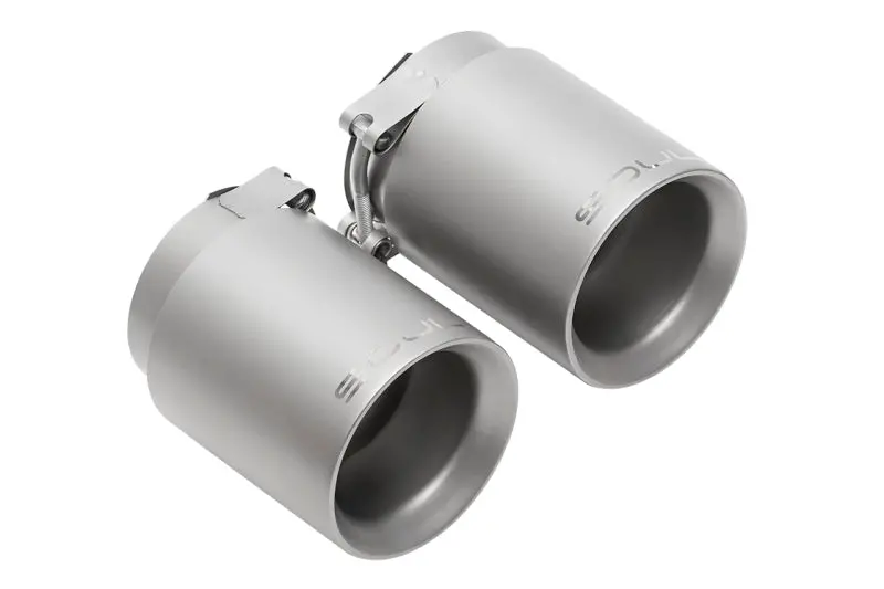 Soul 17-19 Porsche 991.2 Carrera (W/ Pse) Bolt On Exhaust Tips - 4In Double Wall Sig Satin Tips 1