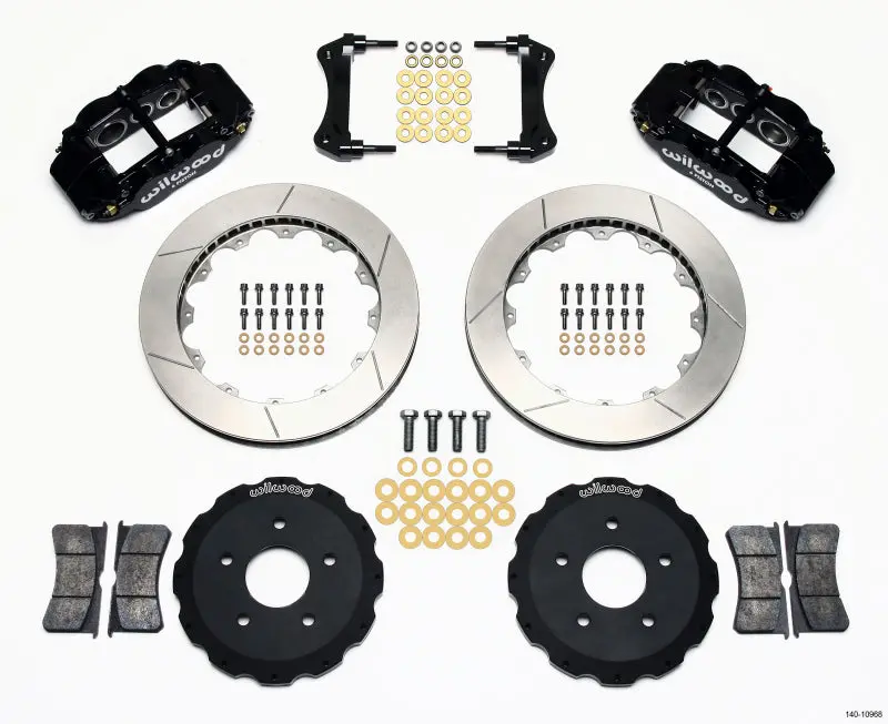 Wilwood Narrow Superlite 6R Front Hat Kit 13.06In Backdraft Cobra (Bmw E36 Based) 1