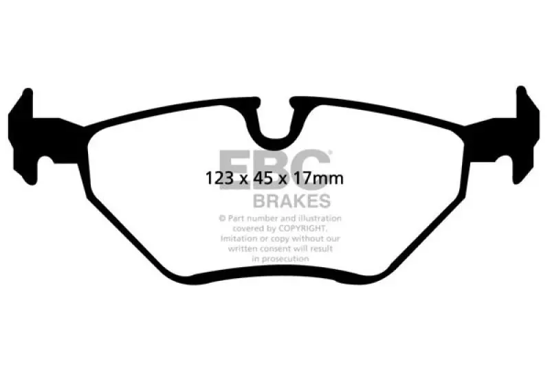 Ebc 99-02 Bmw Z3 2.5 Yellowstuff Rear Brake Pads 1
