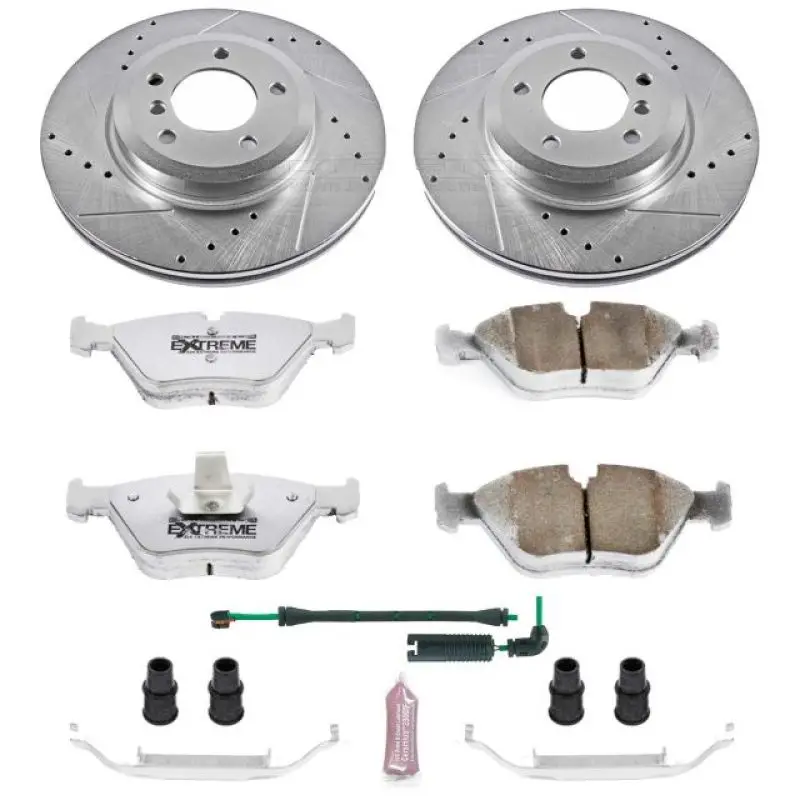 Power Stop 01-06 Bmw 330Ci Front Z26 Street Warrior Brake Kit 1