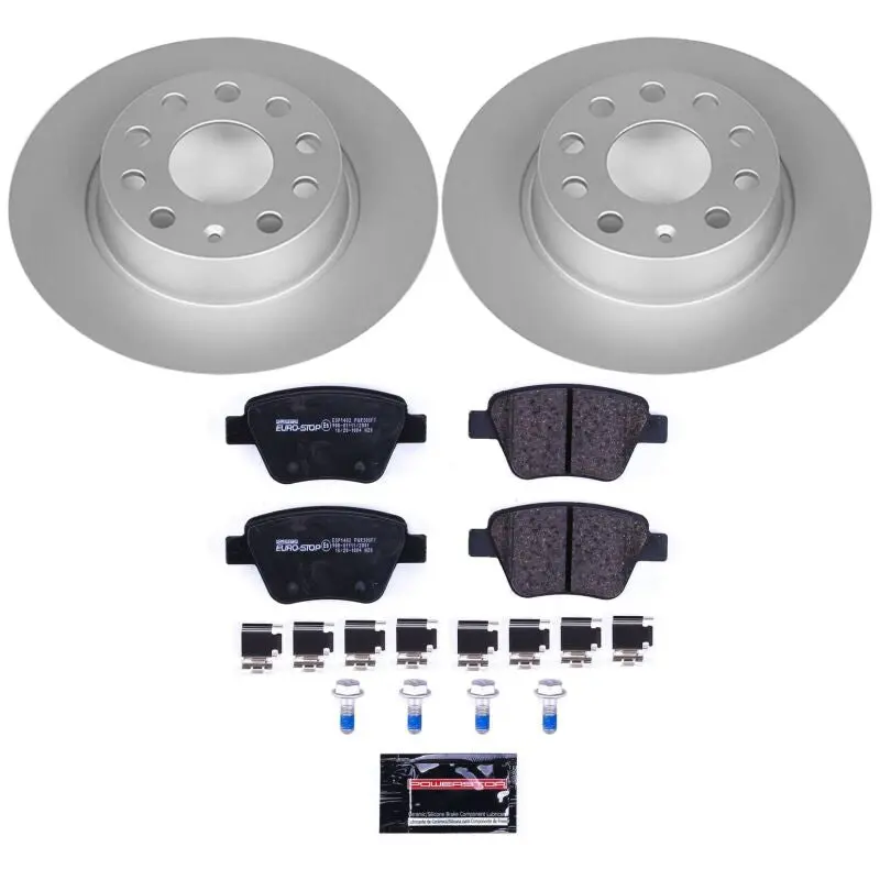 Power Stop 10-12 Audi A3 Rear Euro-Stop Brake Kit 1