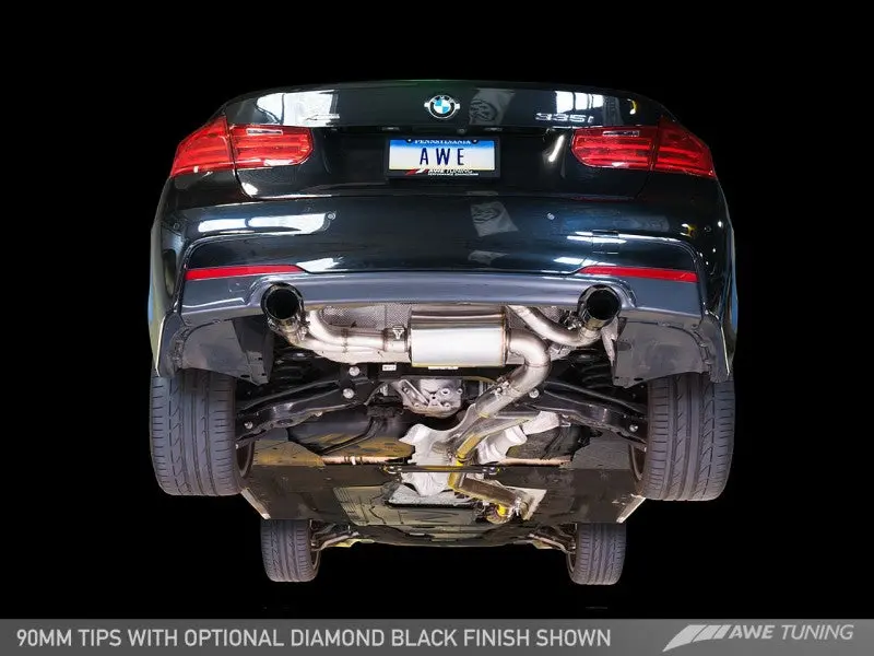 Awe Tuning Bmw F3x 335I/435I Touring Edition Axle-Back Exhaust - Chrome Silver Tips (90Mm) 1