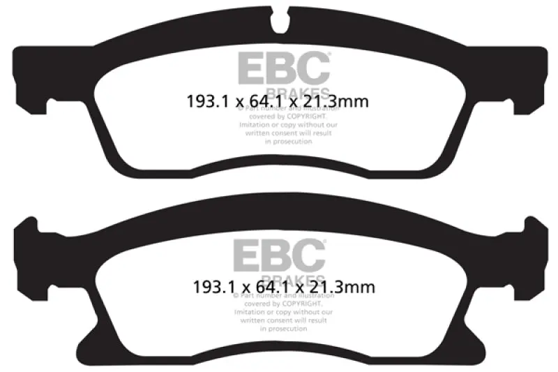 Ebc 13+ Dodge Durango 5.7 Greenstuff Front Brake Pads 1