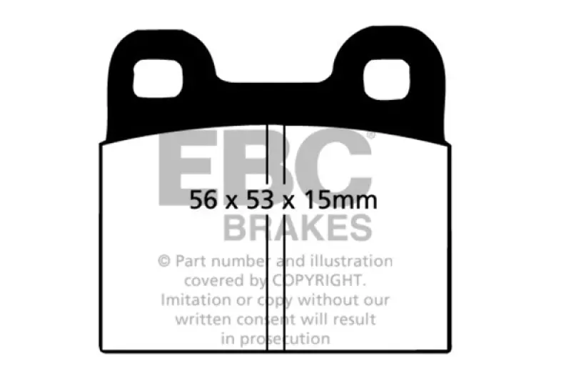 Ebc 71-79 Volkswagen Beetle 1.3 (1300) Greenstuff Front Brake Pads 1