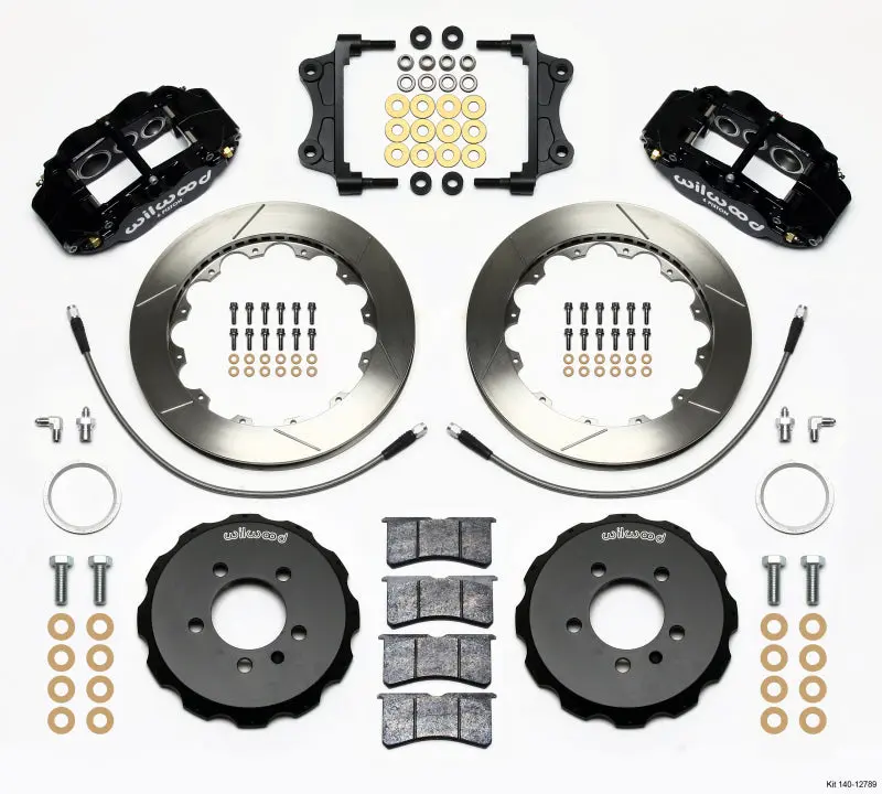 Wilwood Narrow Superlite 6R Front Hat Kit 12.88In 06-12 Volkswagen Gti W/ Lines 1