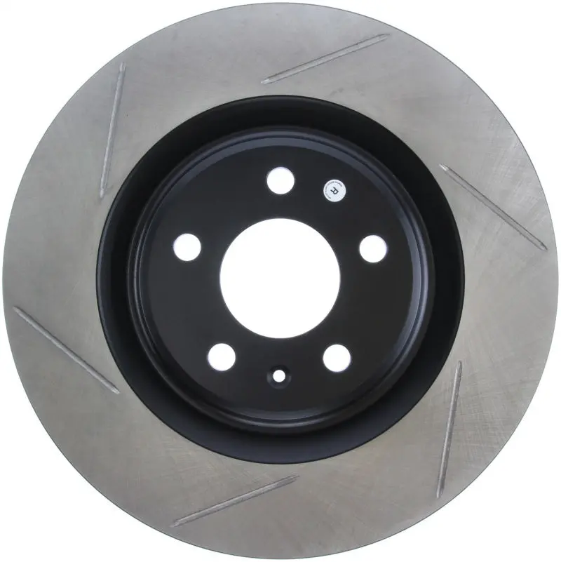 Stoptech Power Slot 12-13 Audi A6 Quattro/11-12 A7 Quattro / 10-13 S4 Rear Right Slotted Rotor 1