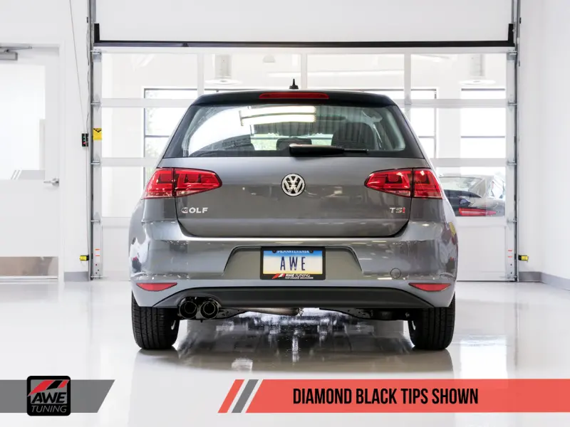 Awe Tuning Vw Mk7 Golf 1.8T Touring Edition Exhaust W/Diamond Black Tips (90Mm) 1