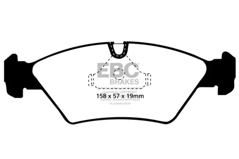 Ebc 87-91 Bmw M3 2.3 (E30) Redstuff Front Brake Pads 1