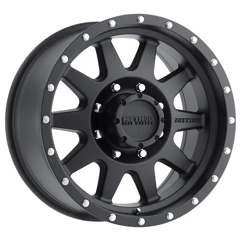 Method Mr301 The Standard 17X9 -12Mm Offset 8X170 130.81Mm Cb Matte Black Wheel 1